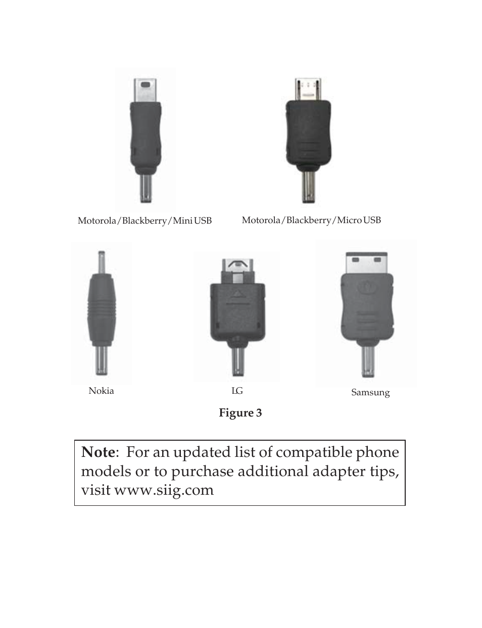 Adapter tips | SIIG 04-0599A User Manual | Page 3 / 12