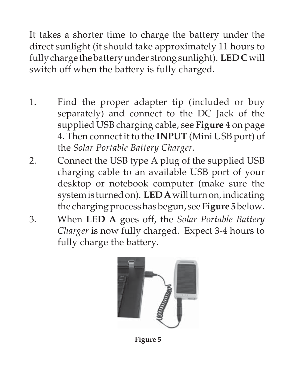 Charging the battery using a computer | SIIG 04-0599A User Manual | Page 5 / 12