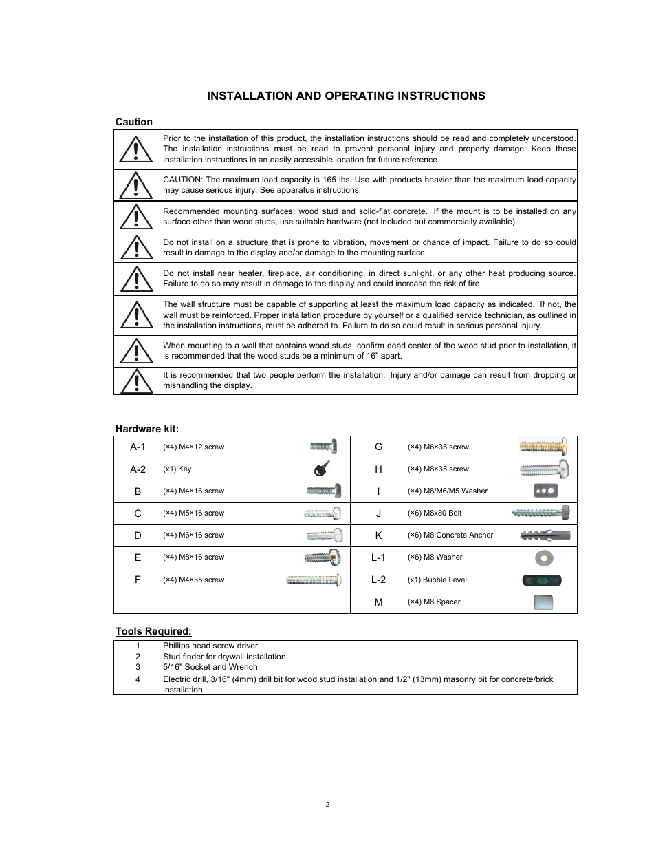Installation and operating instructions | SIIG 04-0529D User Manual | Page 2 / 8