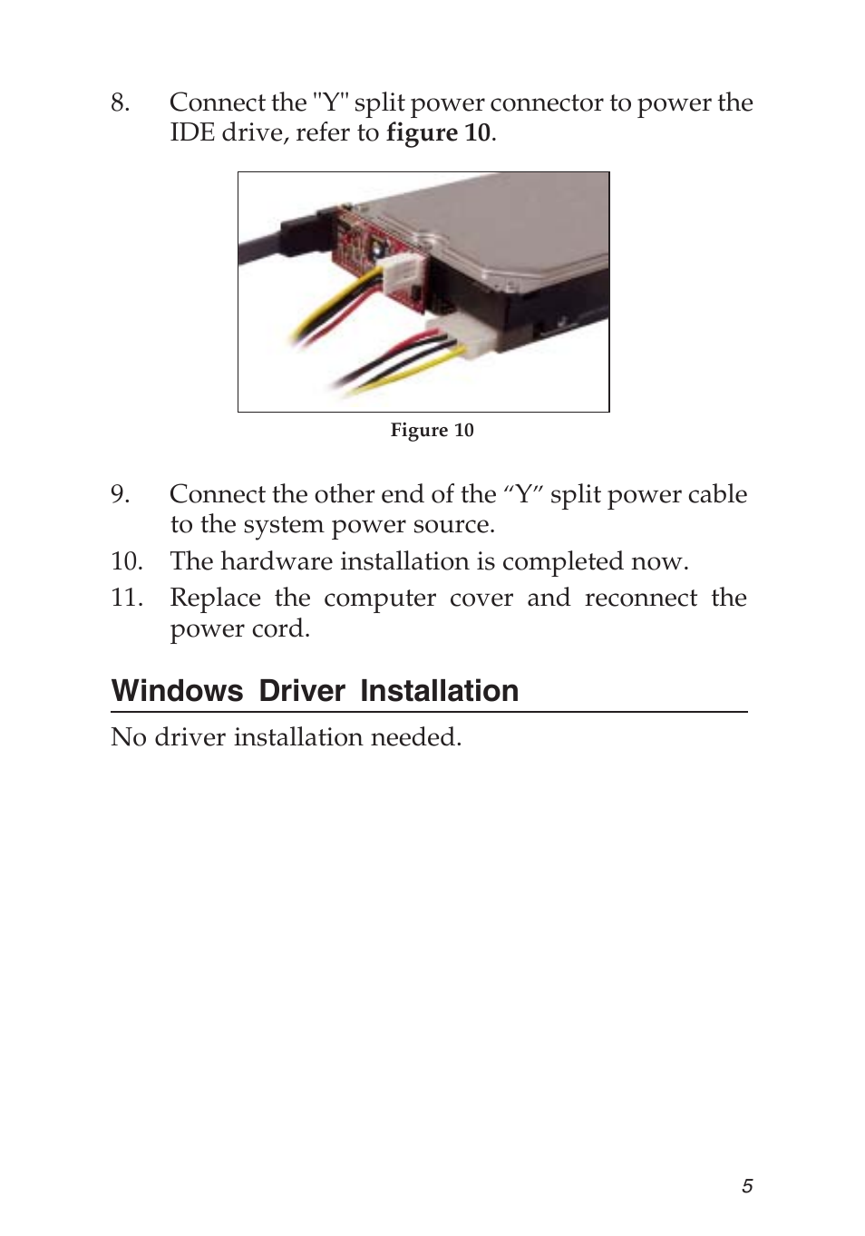 Windows driver installation | SIIG 04-0476A User Manual | Page 5 / 8