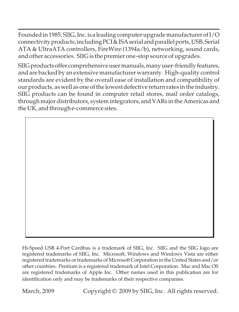 About siig, inc | SIIG Computer Drive User Manual | Page 8 / 8