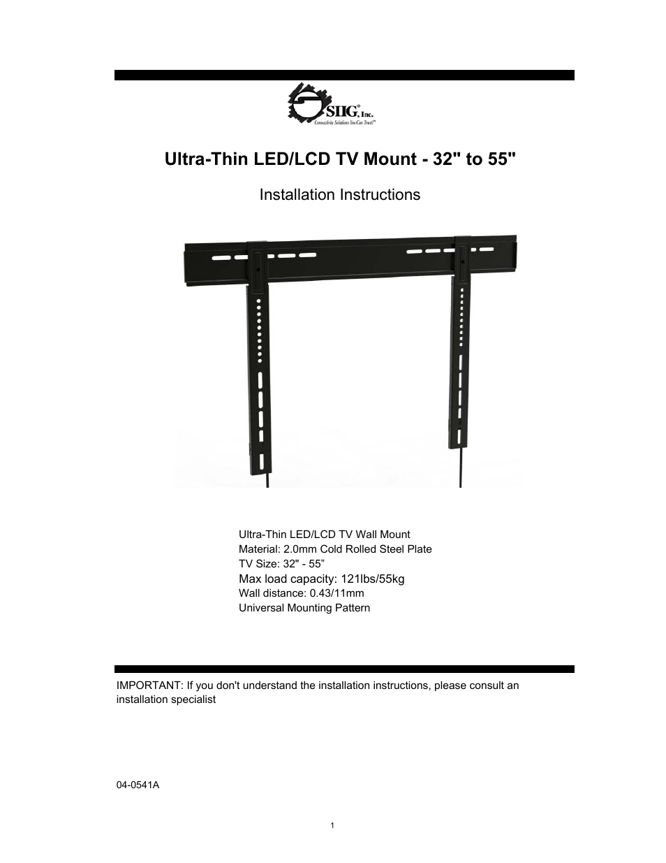 SIIG 04-0541A User Manual | 8 pages