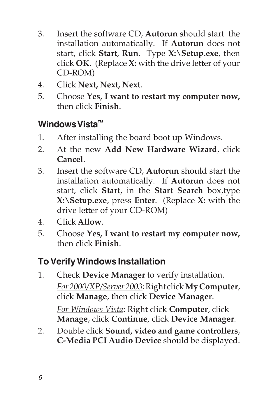 SIIG 04-0501A User Manual | Page 6 / 12