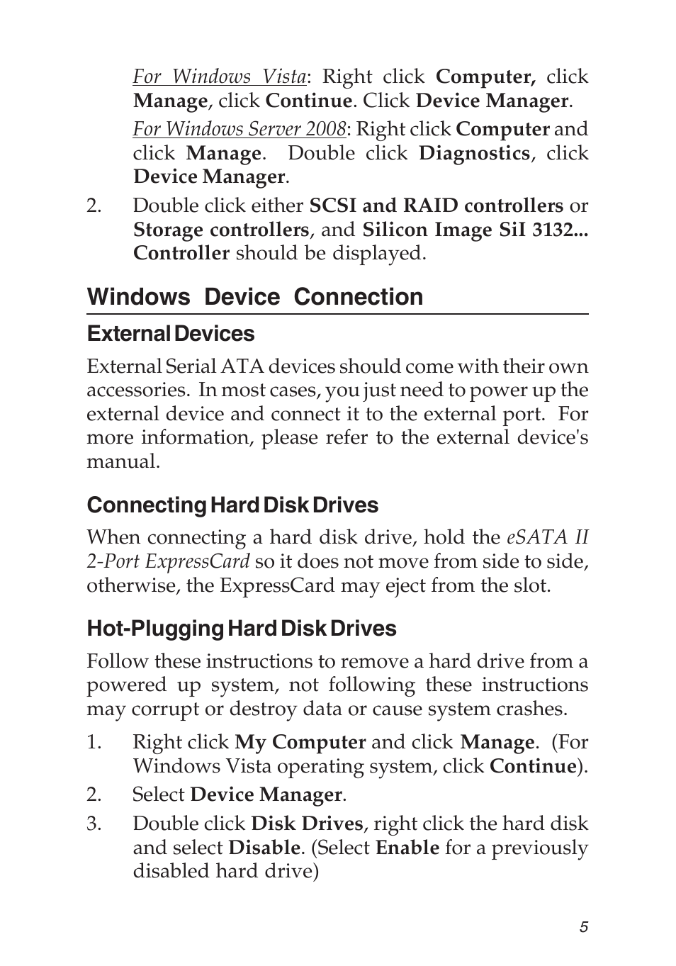 Windows device connection | SIIG 104-0487A User Manual | Page 5 / 12