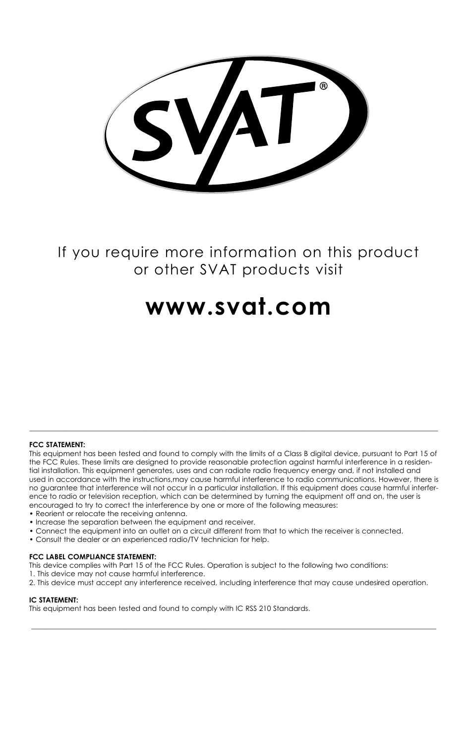 SVAT Electronics UC1301 User Manual | Page 9 / 9