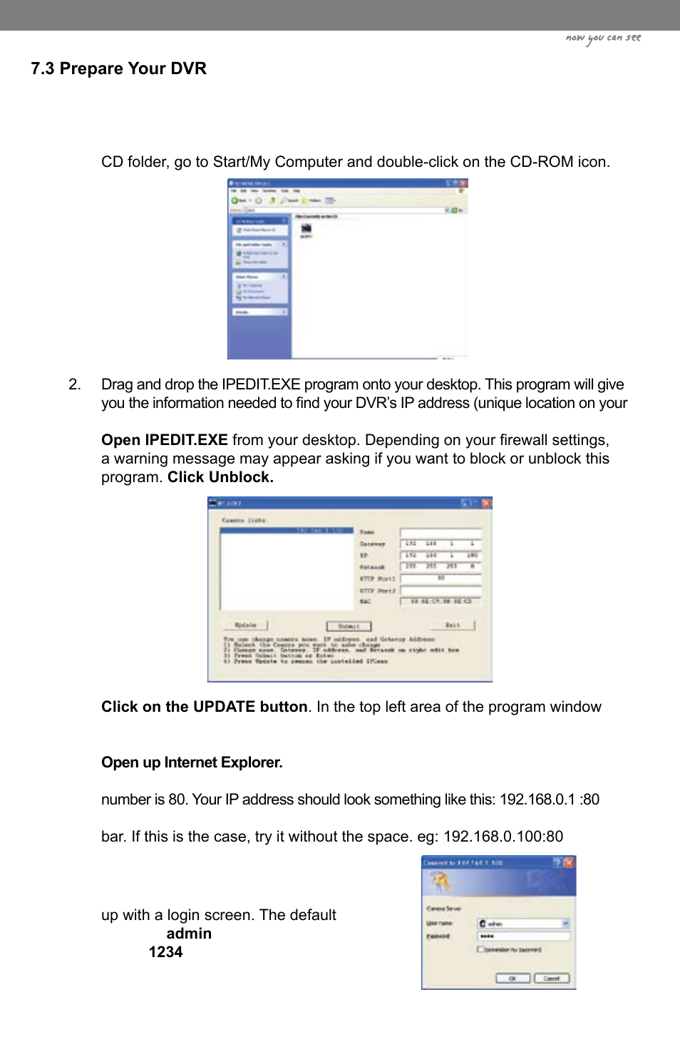 Now you can see | SVAT Electronics CLEARVU3 User Manual | Page 30 / 61