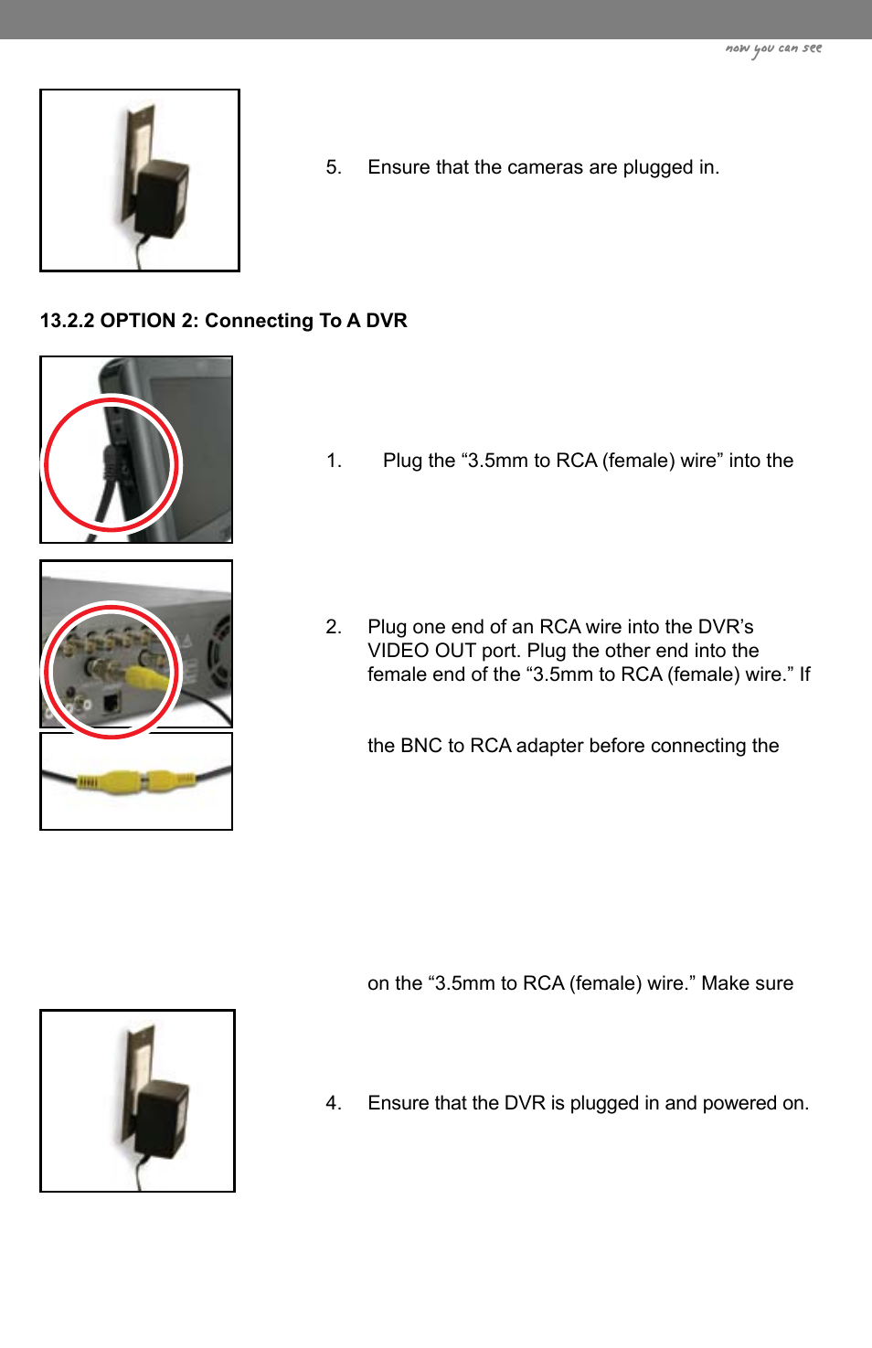 Now you can see | SVAT Electronics CLEARVU3 User Manual | Page 49 / 61