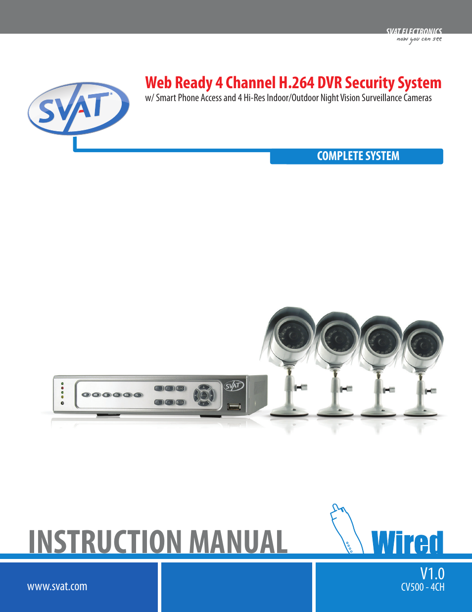 SVAT Electronics 2CV500 - 4CH User Manual | 74 pages