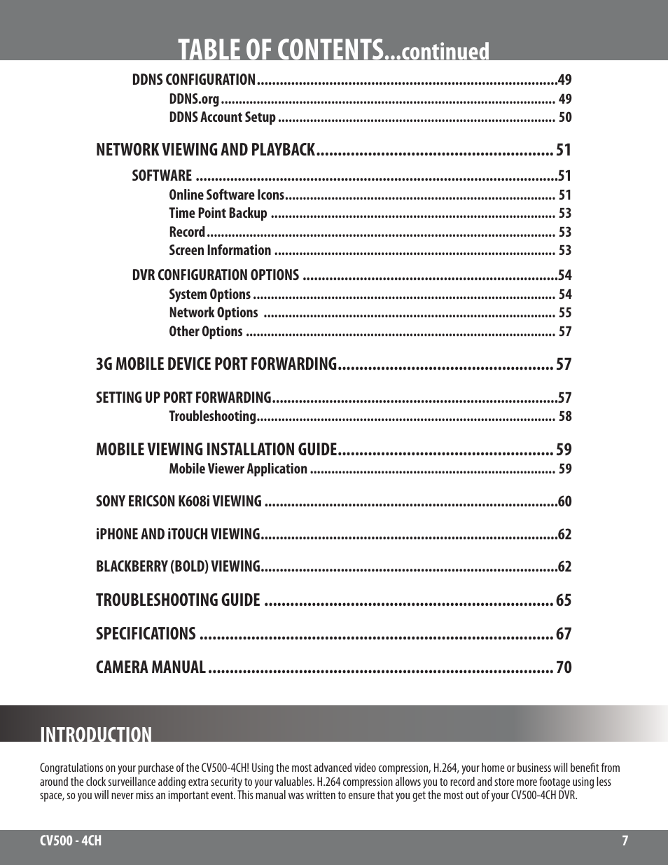 SVAT Electronics 2CV500 - 4CH User Manual | Page 7 / 74