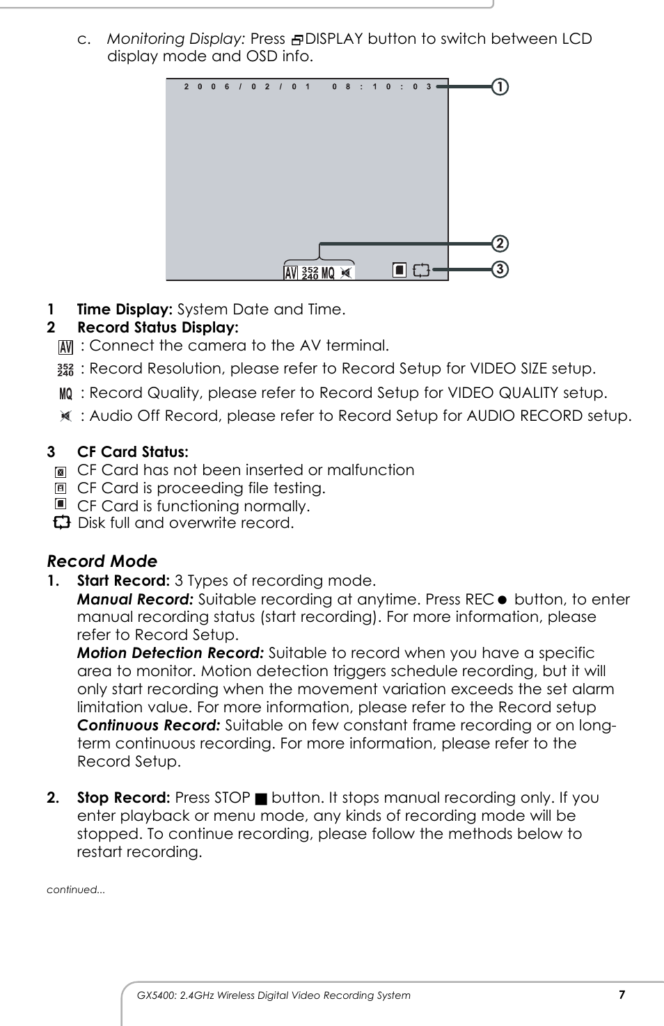 SVAT Electronics GX5400 User Manual | Page 8 / 20