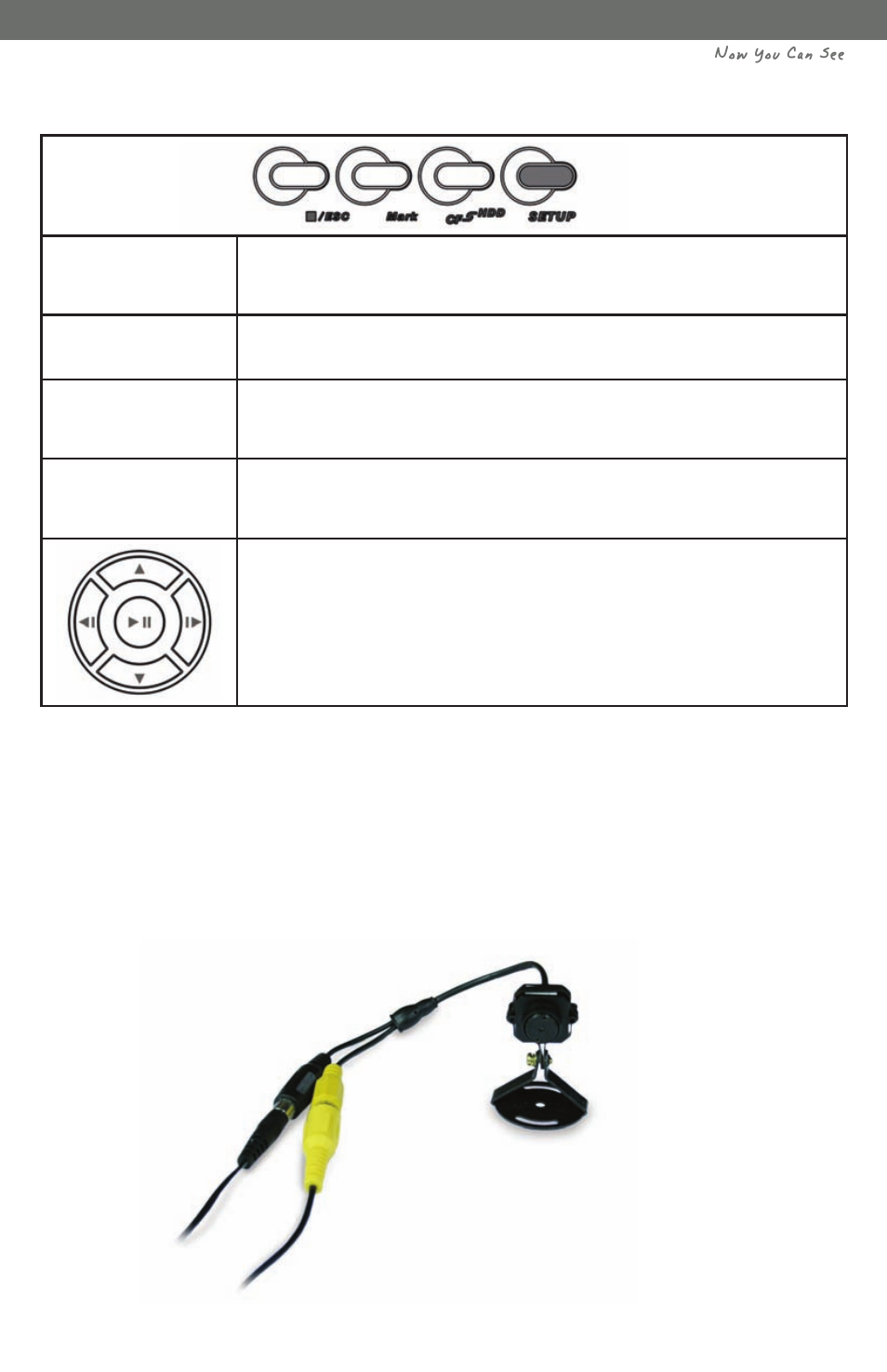 Now you can see, Setup, Cf~hdd | Mark | SVAT Electronics CV1002DVR User Manual | Page 6 / 27