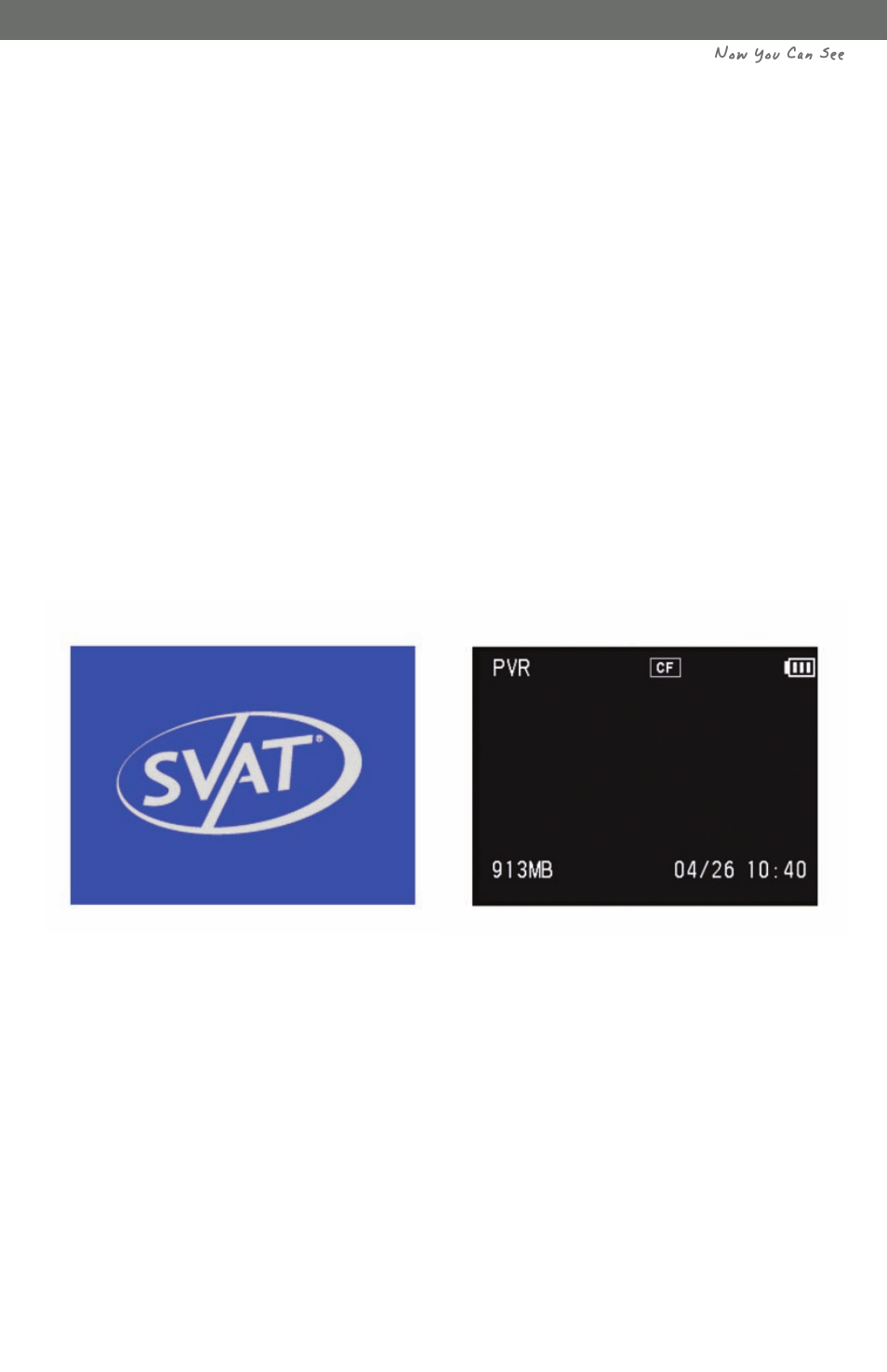 Now you can see | SVAT Electronics CV1002DVR User Manual | Page 7 / 27