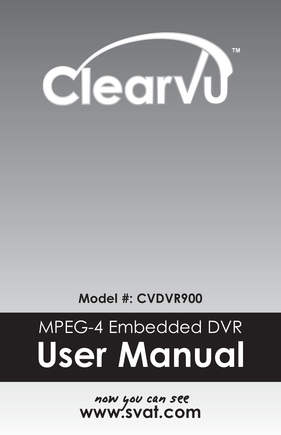 SVAT Electronics CVDVR900 User Manual | 24 pages