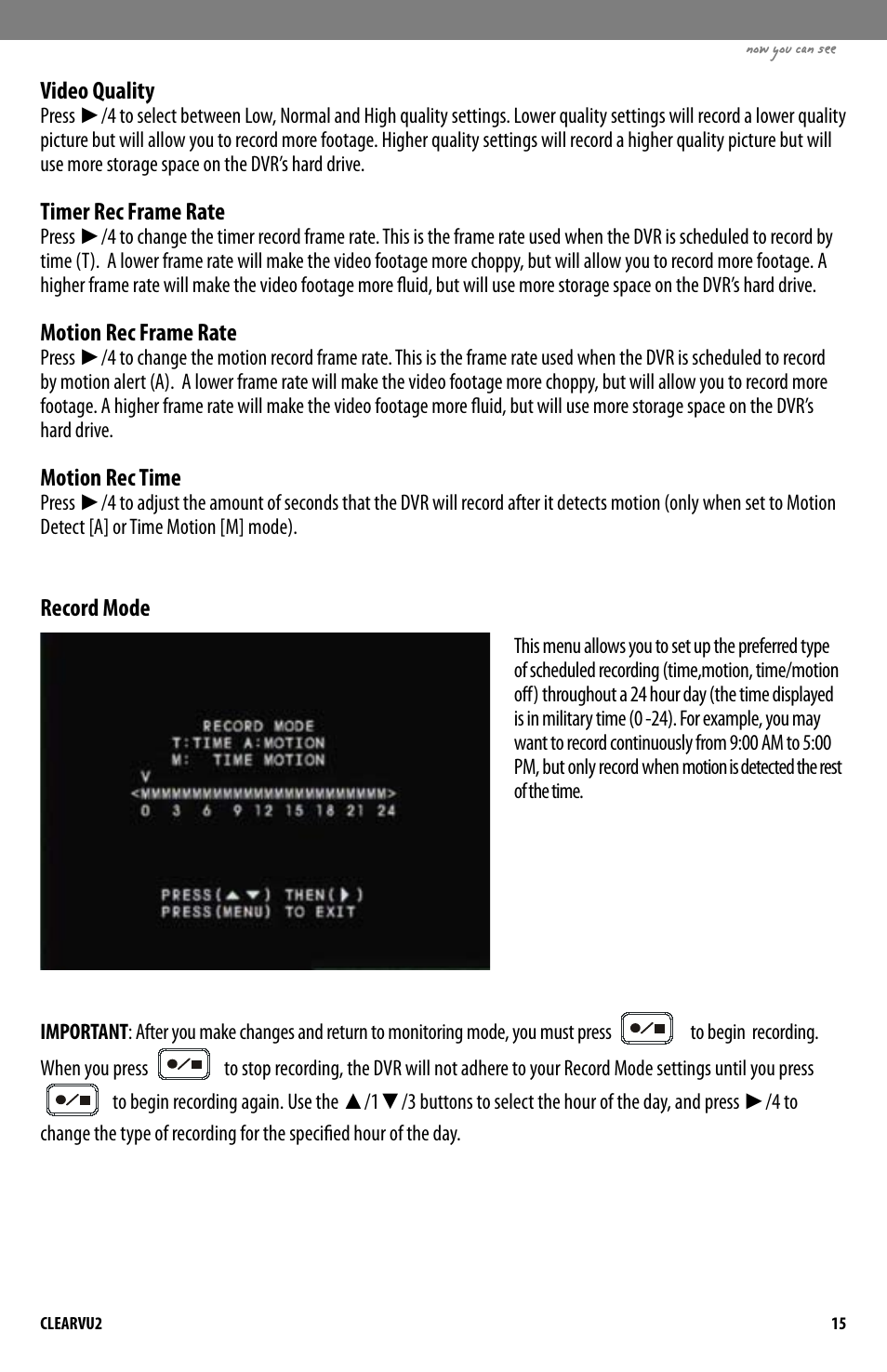 SVAT Electronics CLEARVU2 User Manual | Page 18 / 32