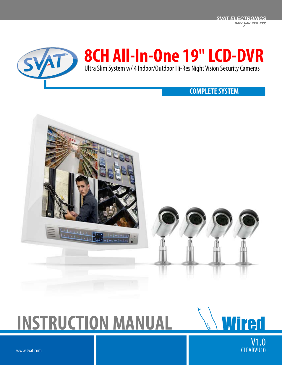 SVAT Electronics CLEARVU10 User Manual | 120 pages