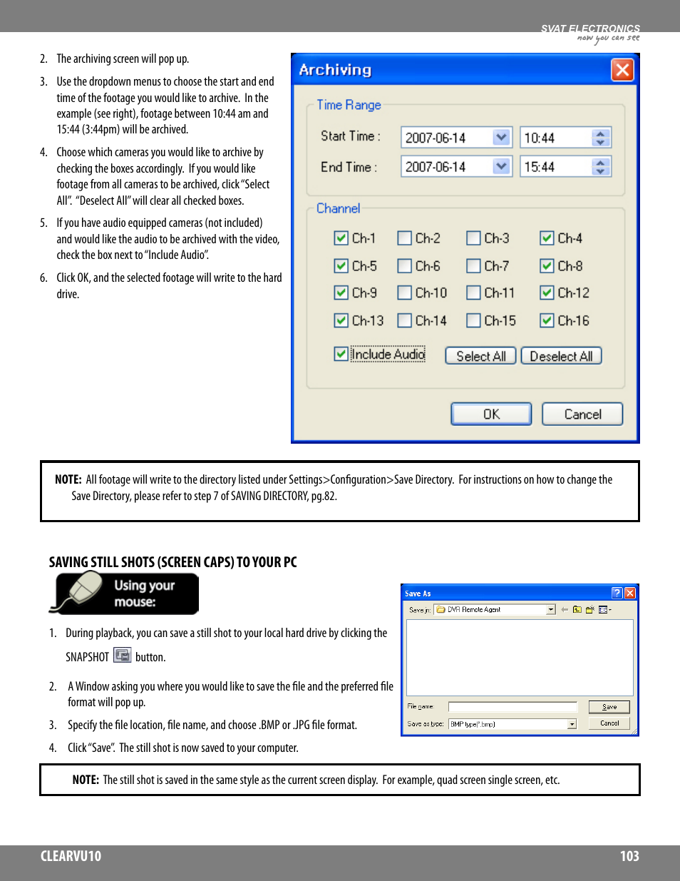 Now you can see | SVAT Electronics CLEARVU10 User Manual | Page 103 / 120