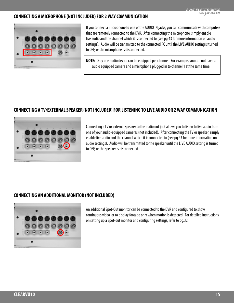 Now you can see | SVAT Electronics CLEARVU10 User Manual | Page 15 / 120