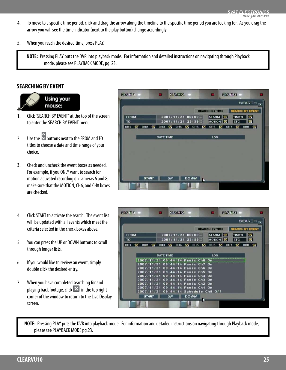 Now you can see | SVAT Electronics CLEARVU10 User Manual | Page 25 / 120