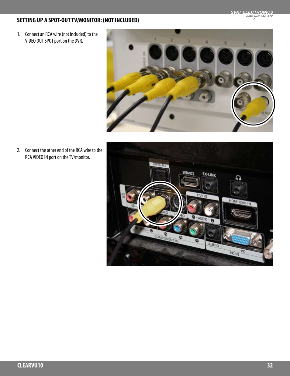 Now you can see | SVAT Electronics CLEARVU10 User Manual | Page 32 / 120