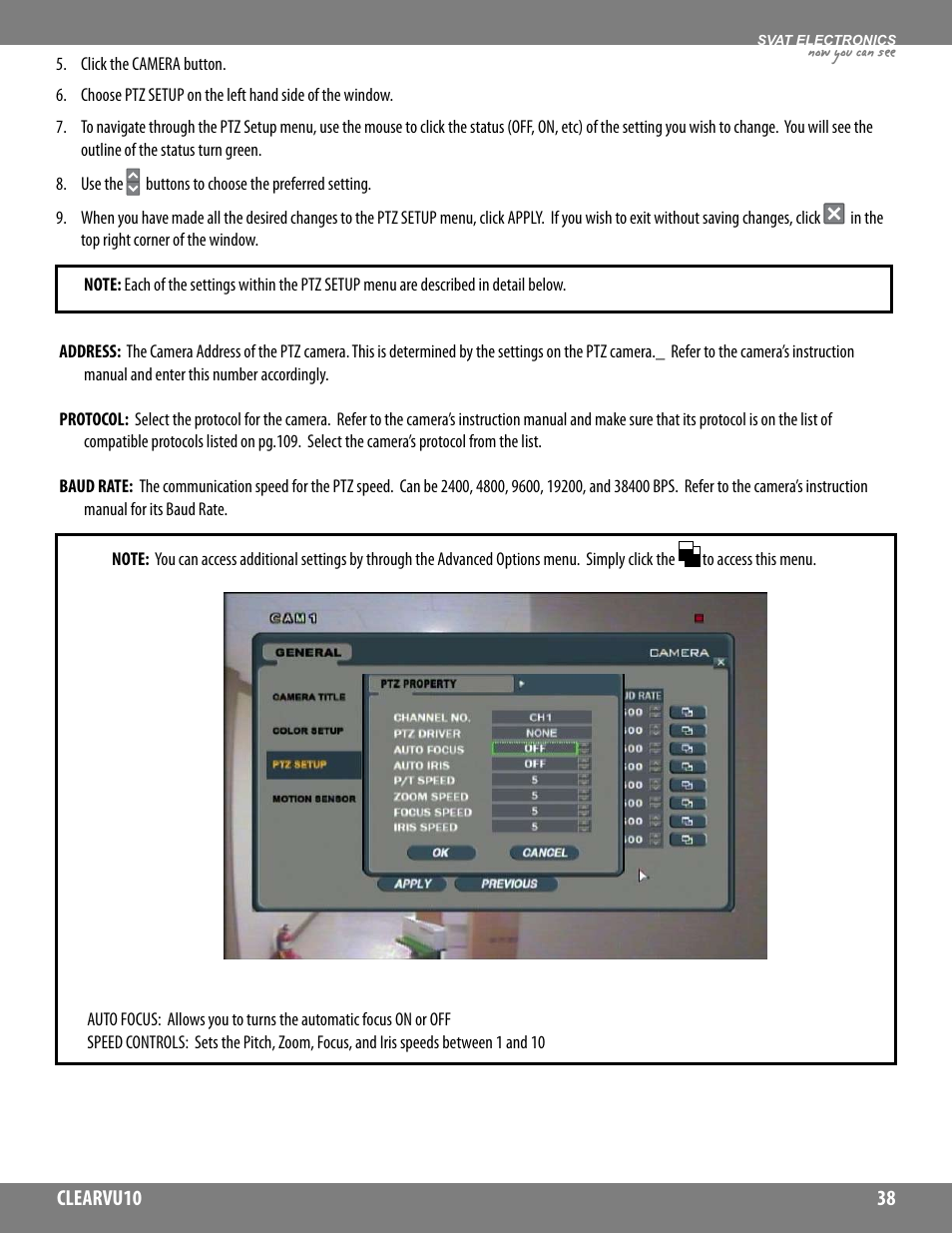 Now you can see | SVAT Electronics CLEARVU10 User Manual | Page 38 / 120