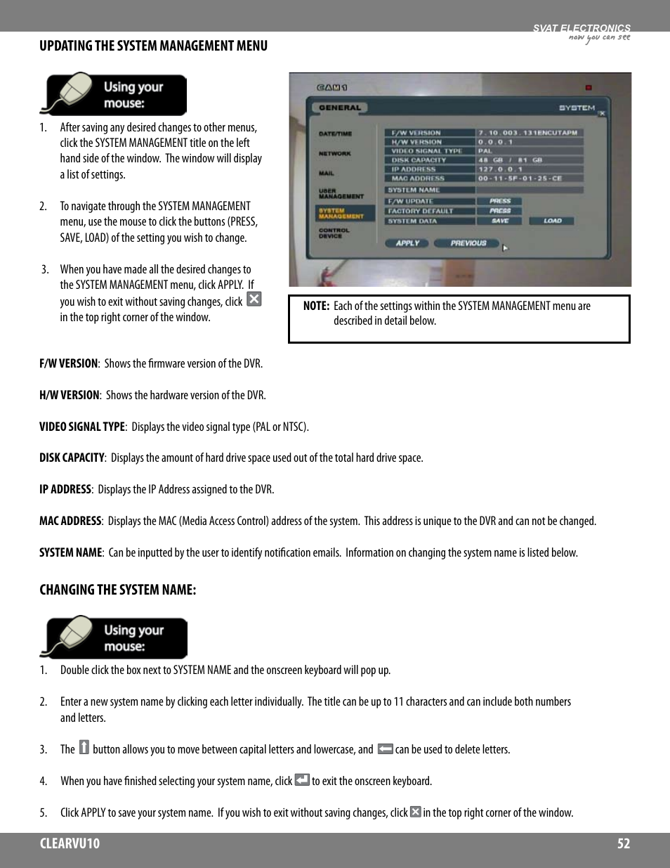 Now you can see | SVAT Electronics CLEARVU10 User Manual | Page 52 / 120