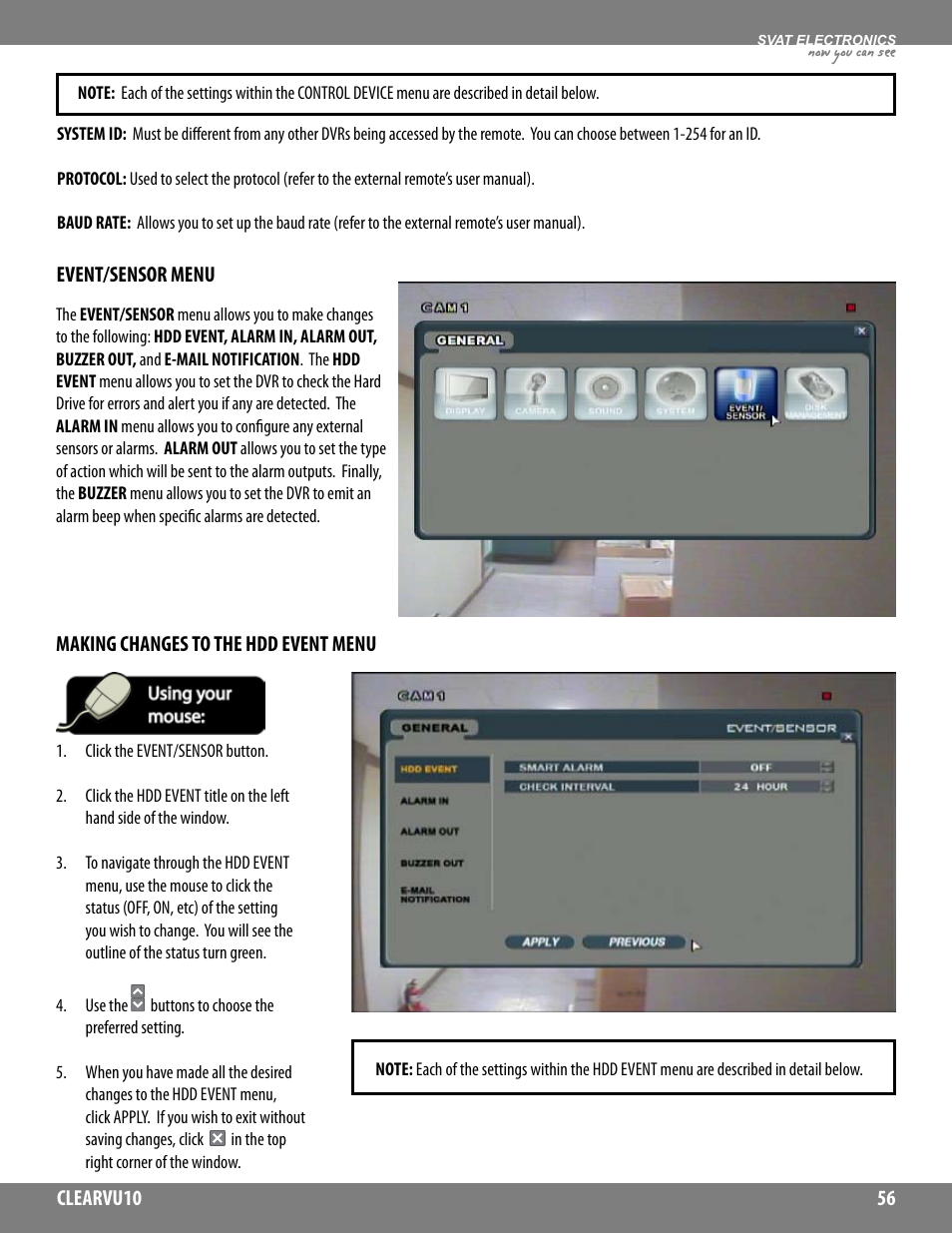 Now you can see | SVAT Electronics CLEARVU10 User Manual | Page 56 / 120