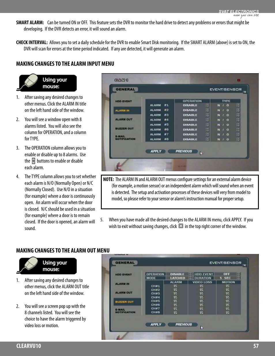 Now you can see | SVAT Electronics CLEARVU10 User Manual | Page 57 / 120