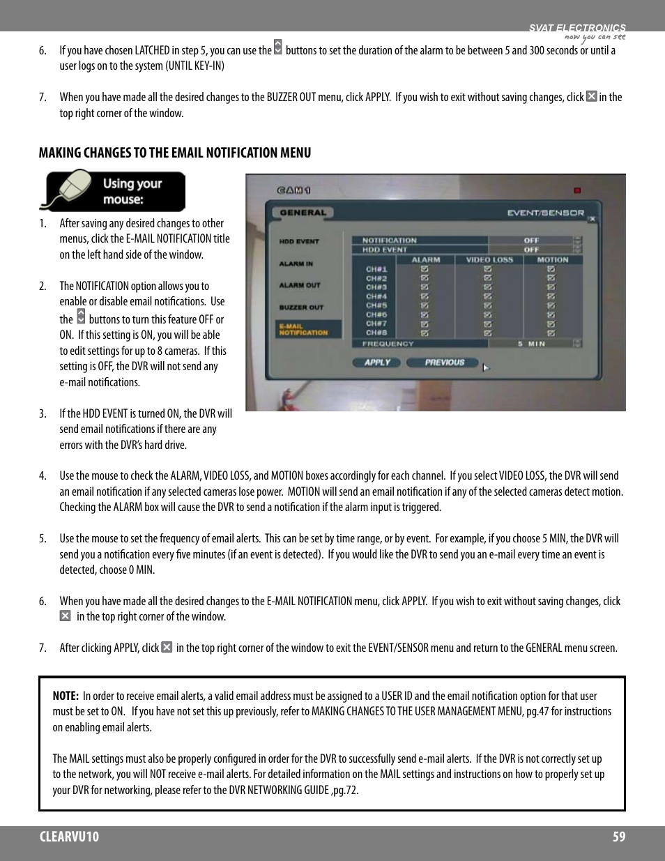 Now you can see | SVAT Electronics CLEARVU10 User Manual | Page 59 / 120