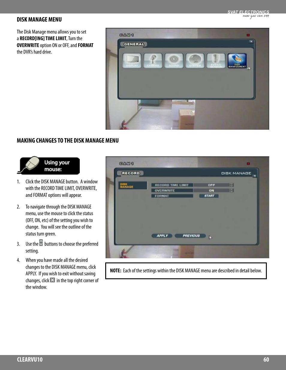 Now you can see | SVAT Electronics CLEARVU10 User Manual | Page 60 / 120