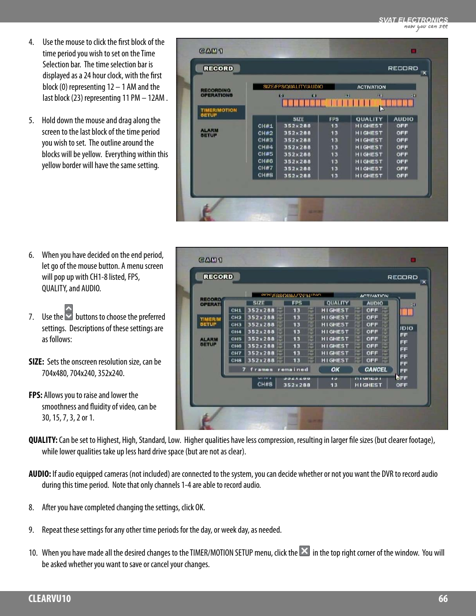 Now you can see | SVAT Electronics CLEARVU10 User Manual | Page 66 / 120