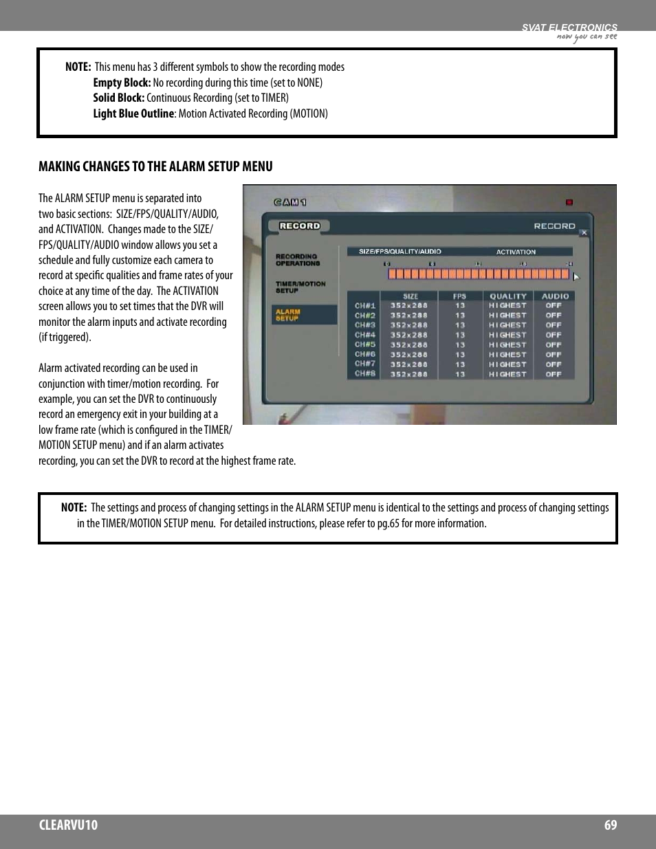 Now you can see | SVAT Electronics CLEARVU10 User Manual | Page 69 / 120