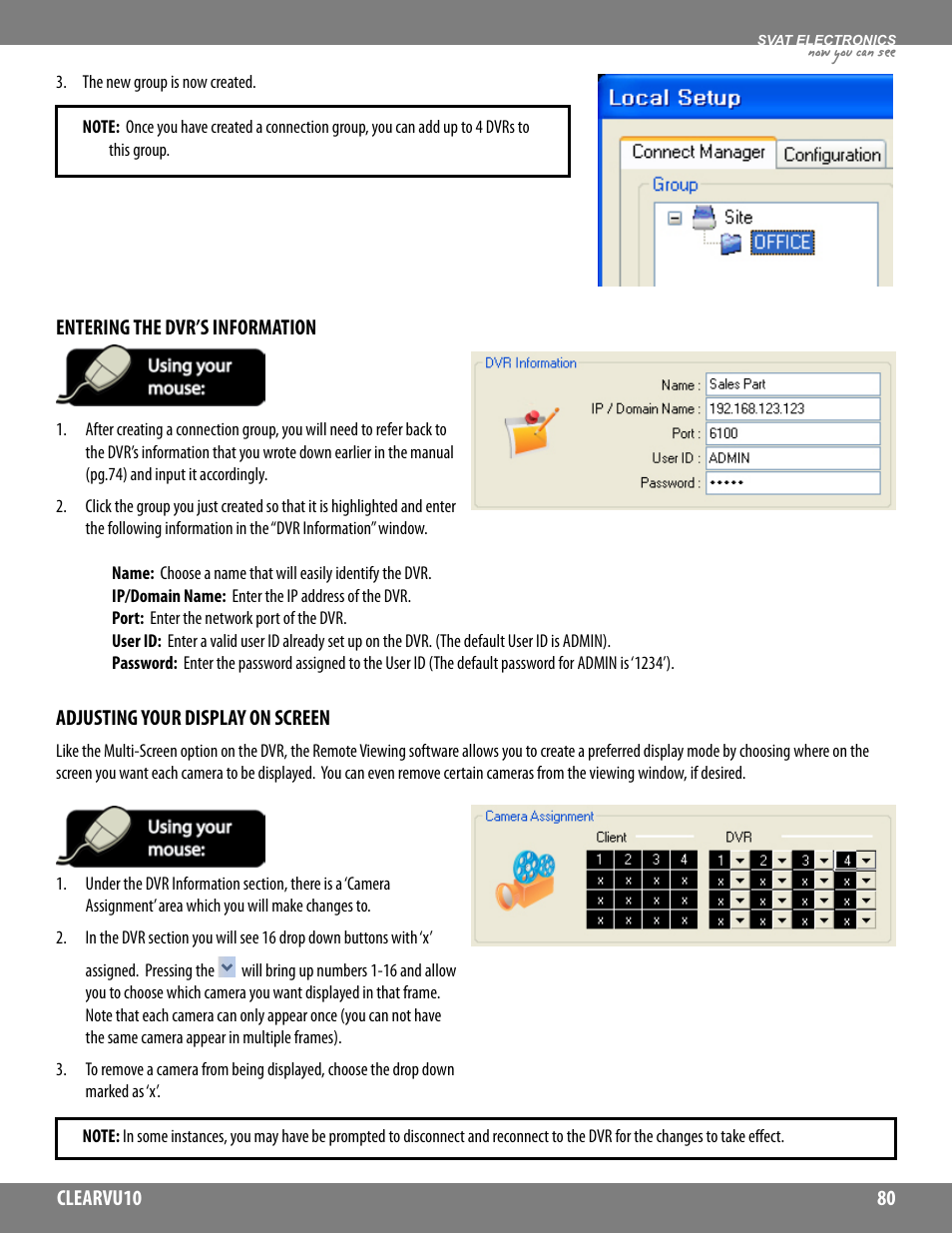 Now you can see | SVAT Electronics CLEARVU10 User Manual | Page 80 / 120