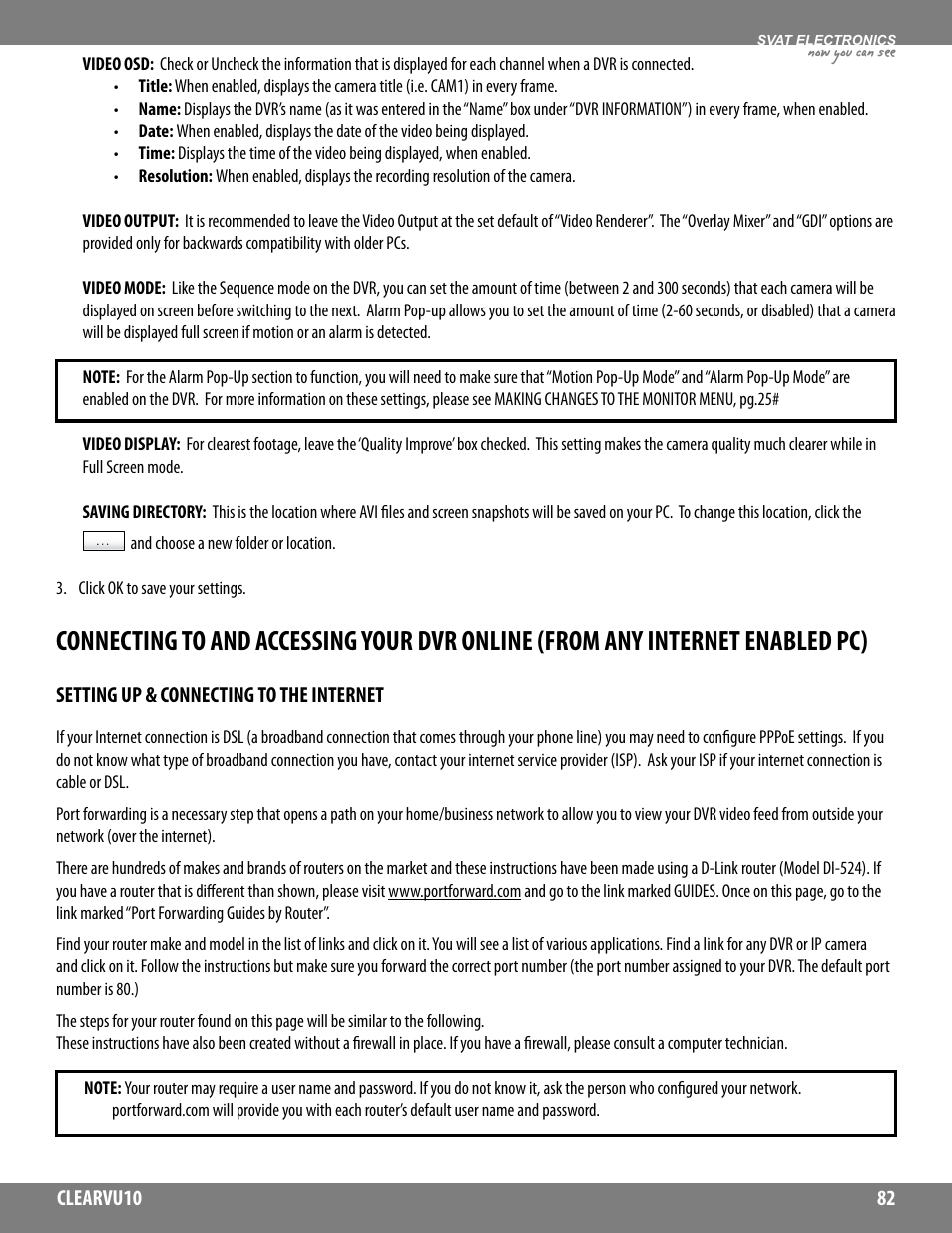 Now you can see | SVAT Electronics CLEARVU10 User Manual | Page 82 / 120