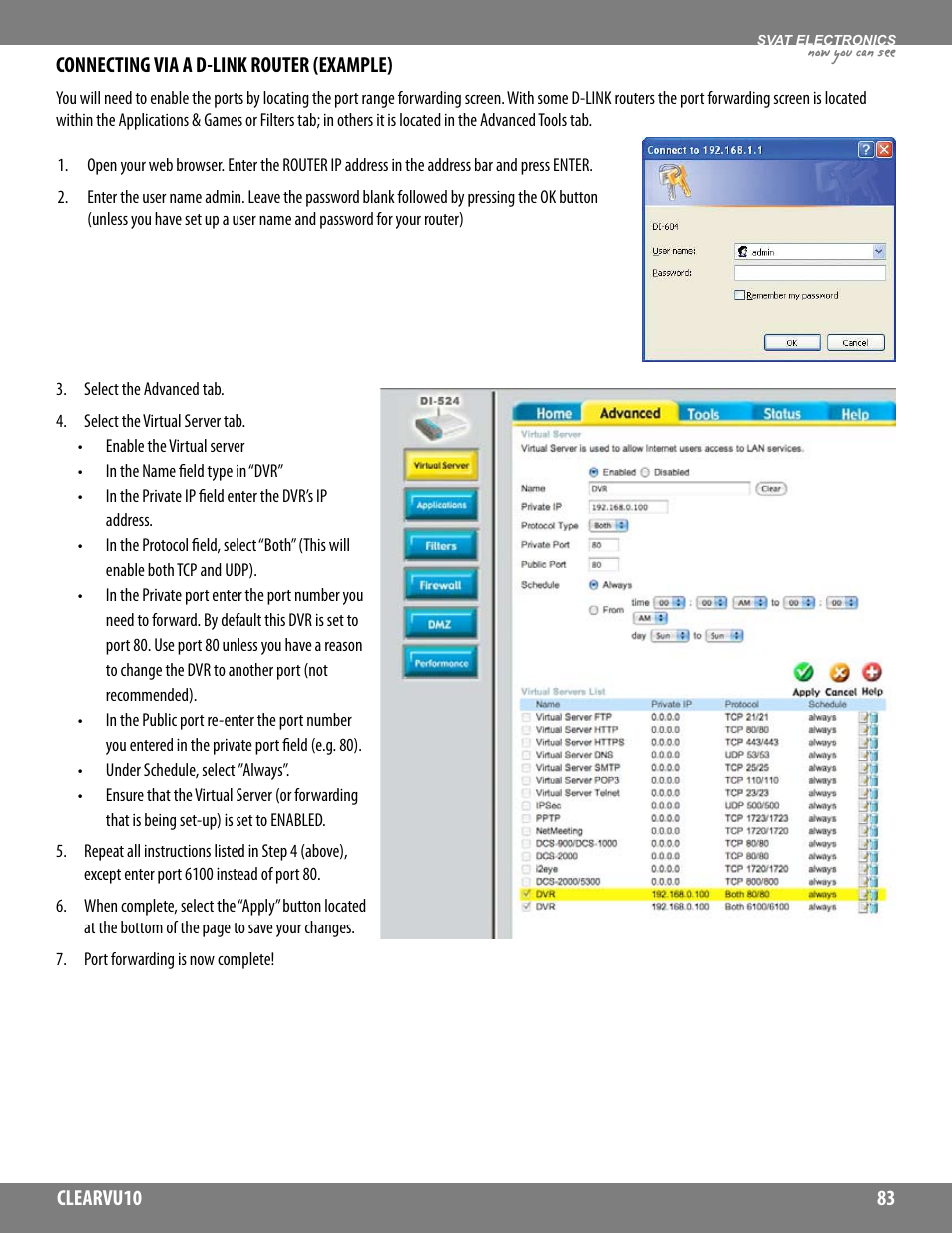 Now you can see | SVAT Electronics CLEARVU10 User Manual | Page 83 / 120