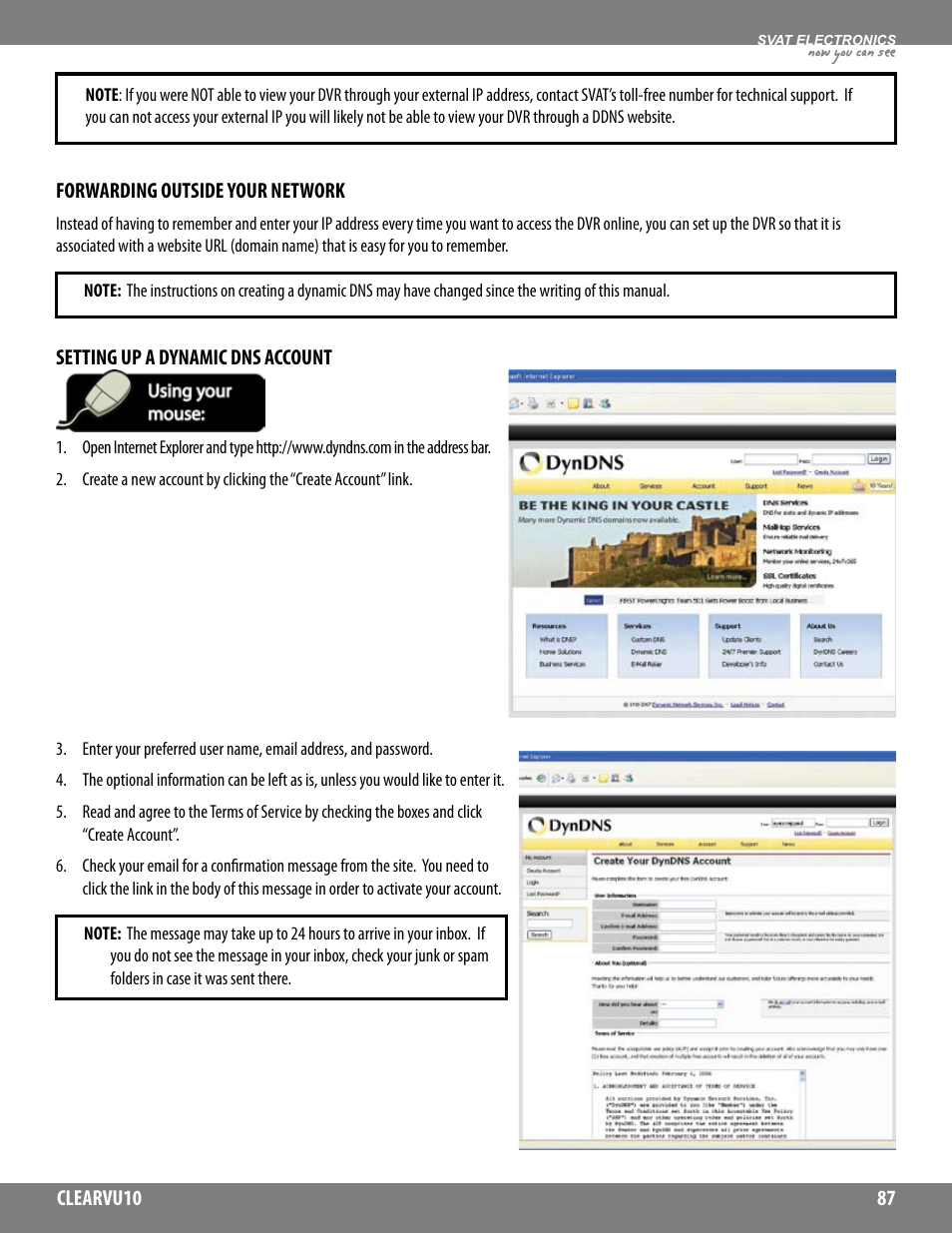 Now you can see | SVAT Electronics CLEARVU10 User Manual | Page 87 / 120