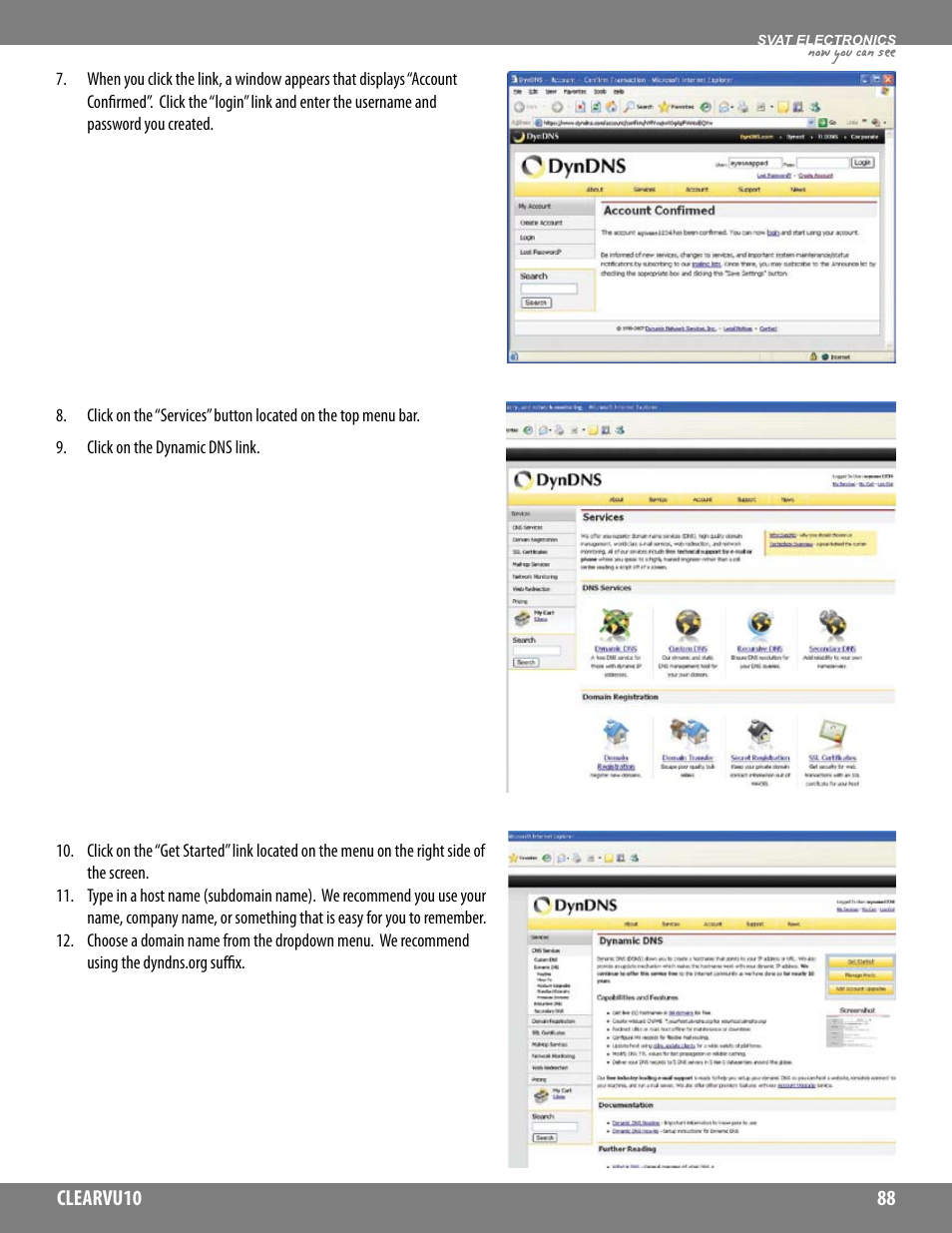 Now you can see | SVAT Electronics CLEARVU10 User Manual | Page 88 / 120