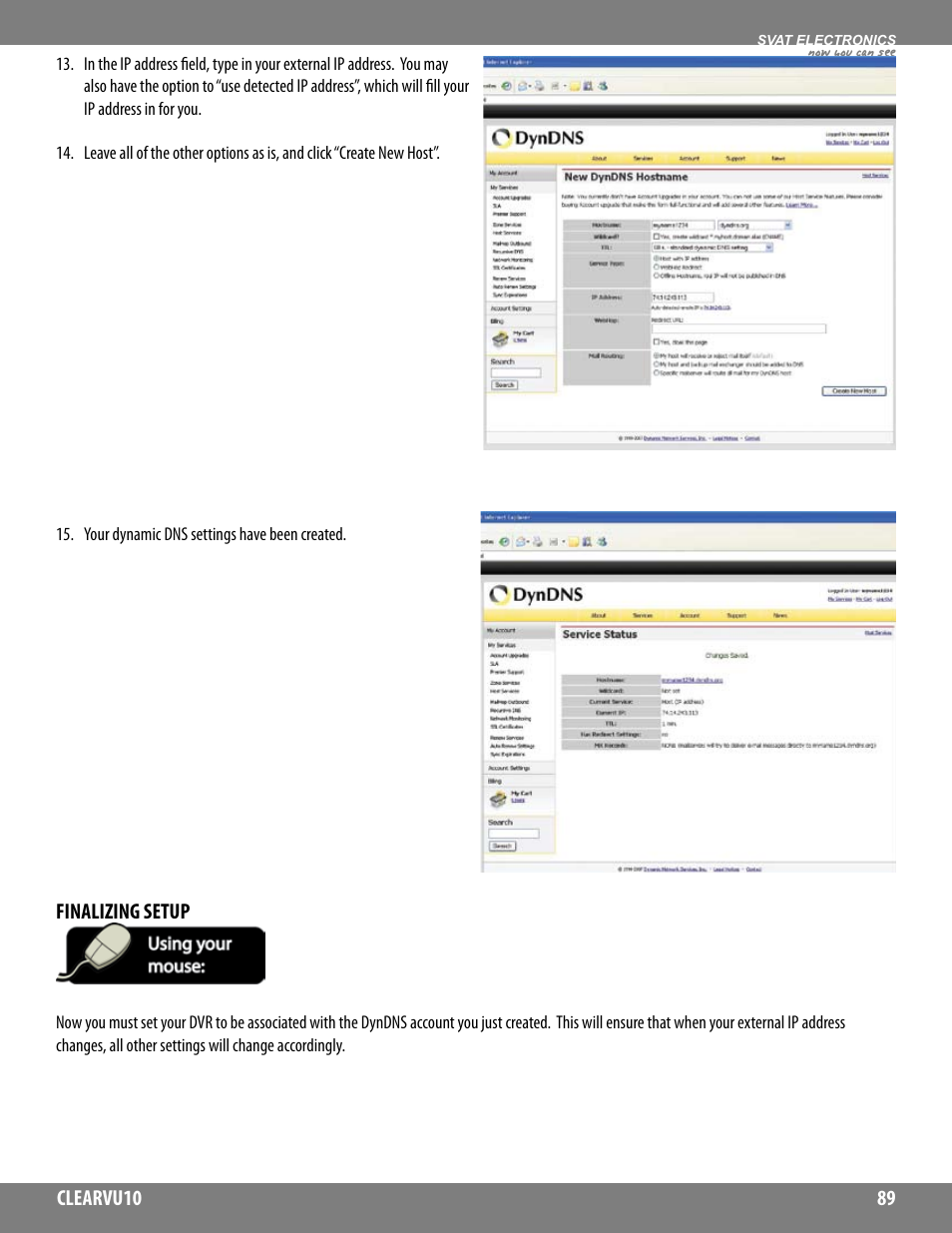 Now you can see | SVAT Electronics CLEARVU10 User Manual | Page 89 / 120