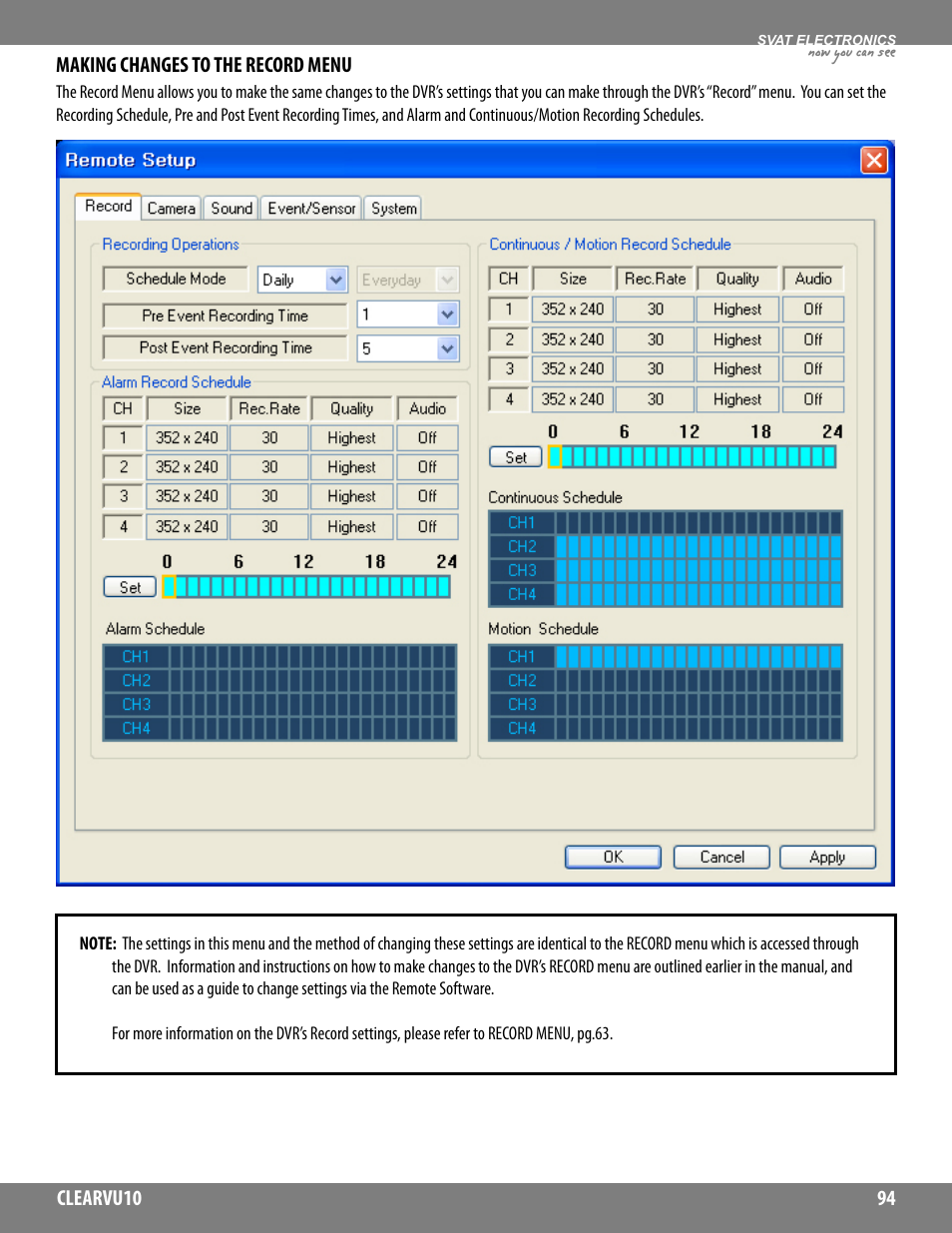 Now you can see | SVAT Electronics CLEARVU10 User Manual | Page 94 / 120