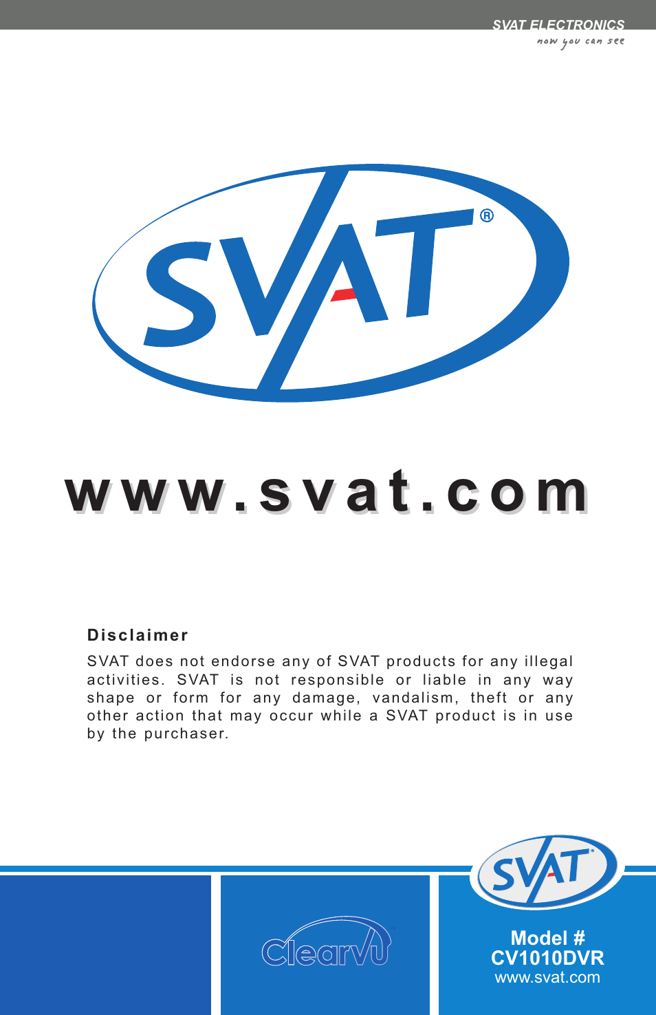 W w w | SVAT Electronics CV1010 User Manual | Page 16 / 16