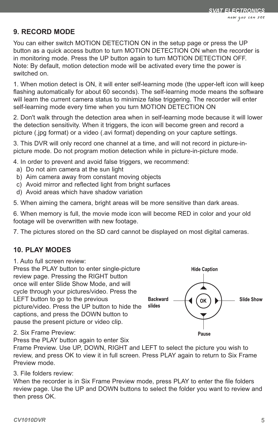 Now you can see | SVAT Electronics CV1010 User Manual | Page 8 / 16