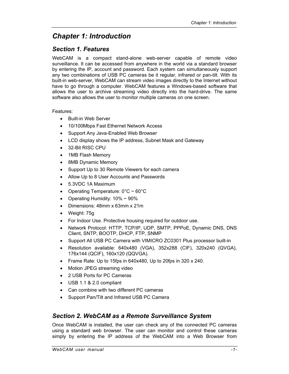 Chapter 1: introduction | SVAT Electronics IP100 User Manual | Page 4 / 92