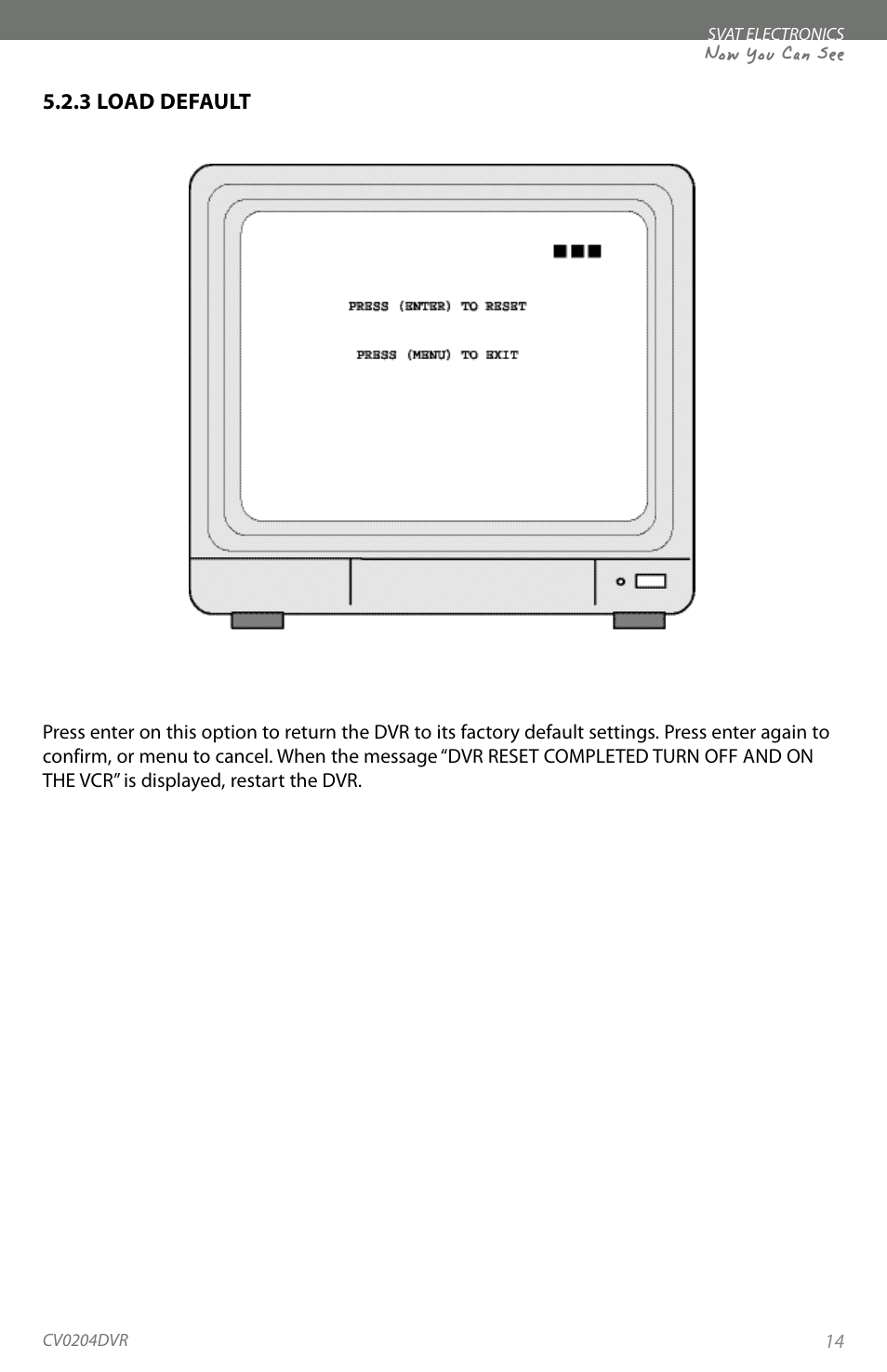 Now you can see | SVAT Electronics CV0204DVR User Manual | Page 17 / 60