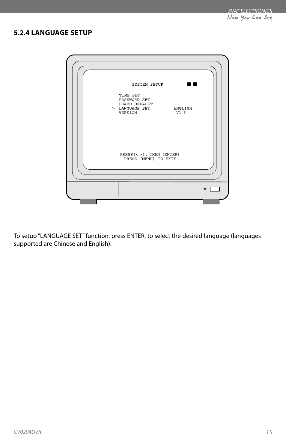Now you can see | SVAT Electronics CV0204DVR User Manual | Page 18 / 60
