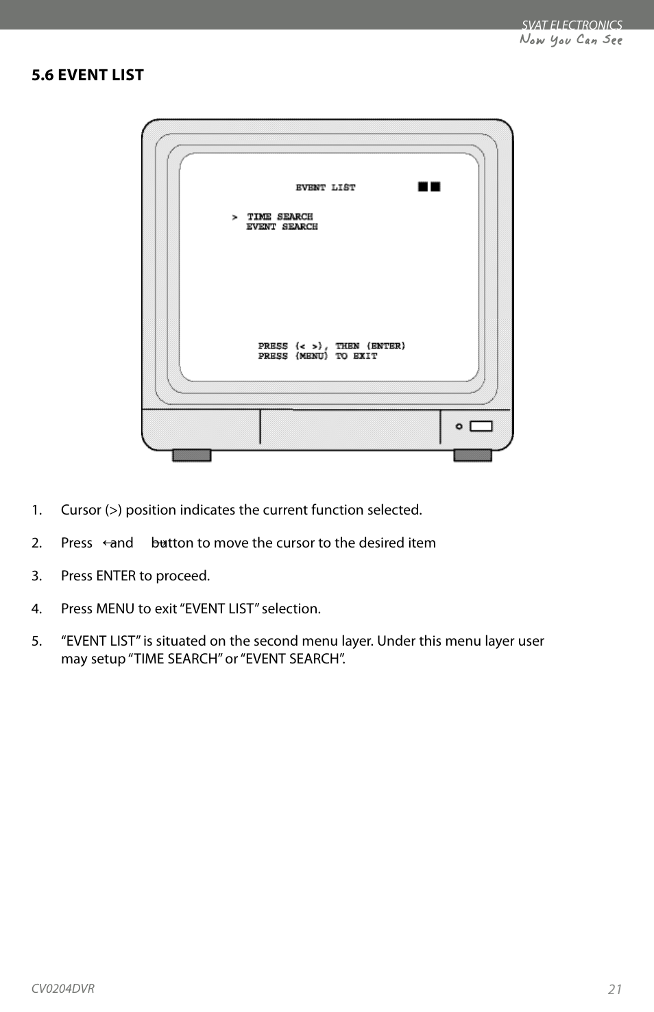 Now you can see | SVAT Electronics CV0204DVR User Manual | Page 24 / 60