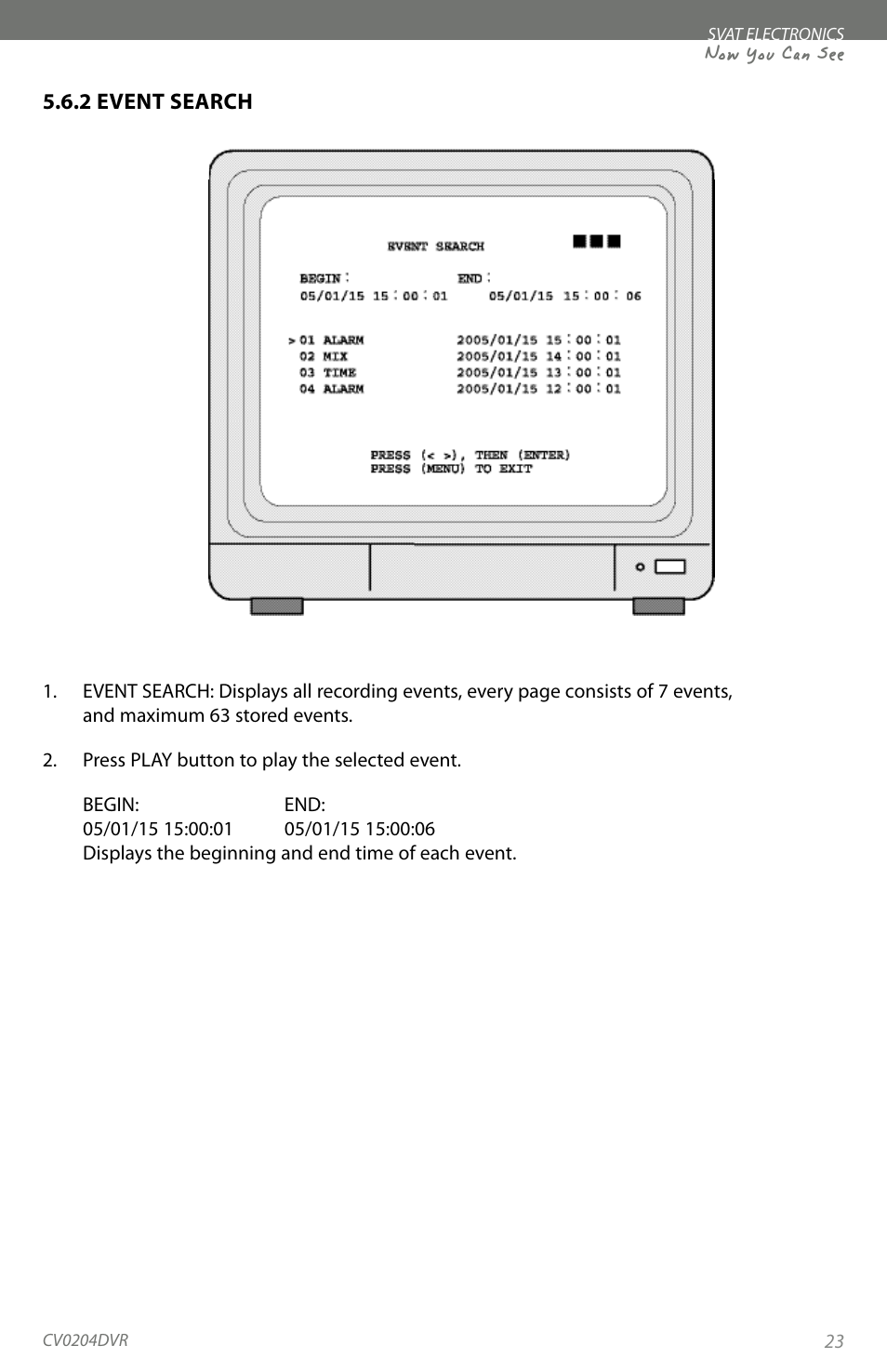 Now you can see | SVAT Electronics CV0204DVR User Manual | Page 26 / 60