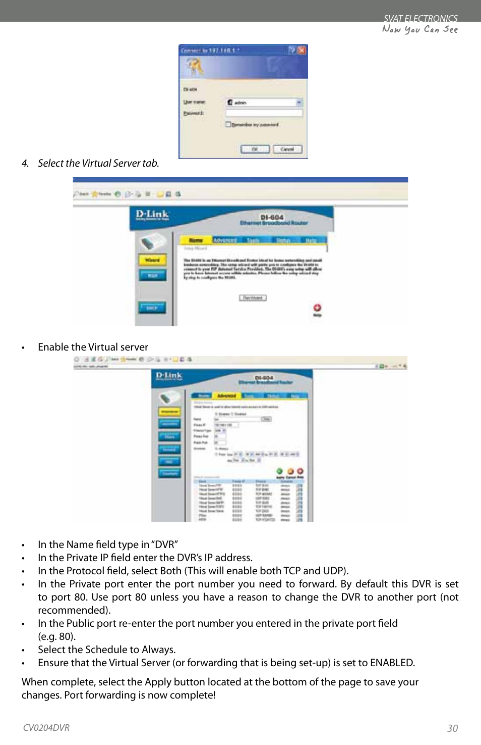 Now you can see | SVAT Electronics CV0204DVR User Manual | Page 33 / 60