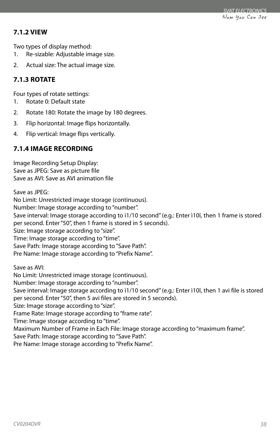Now you can see | SVAT Electronics CV0204DVR User Manual | Page 41 / 60