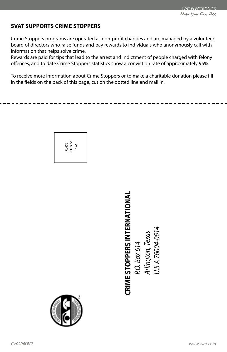 SVAT Electronics CV0204DVR User Manual | Page 56 / 60