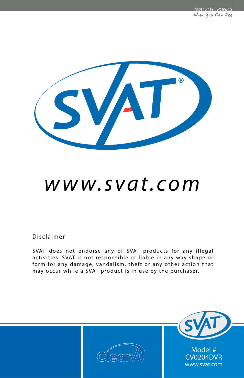 SVAT Electronics CV0204DVR User Manual | Page 60 / 60