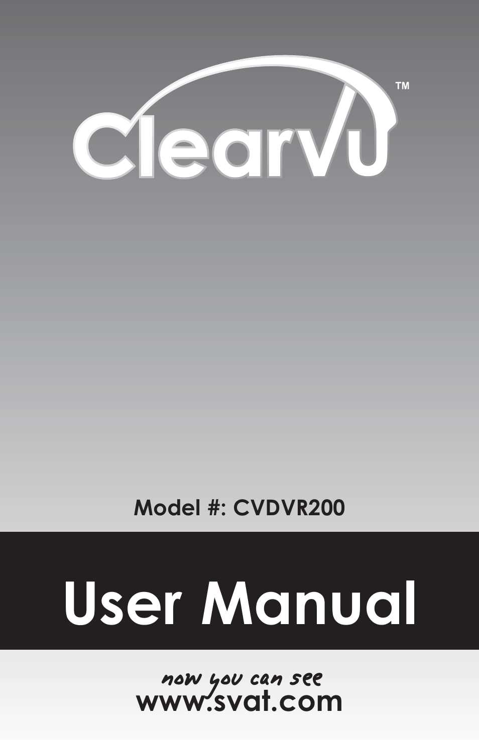 SVAT Electronics CVDVR200 User Manual | 16 pages